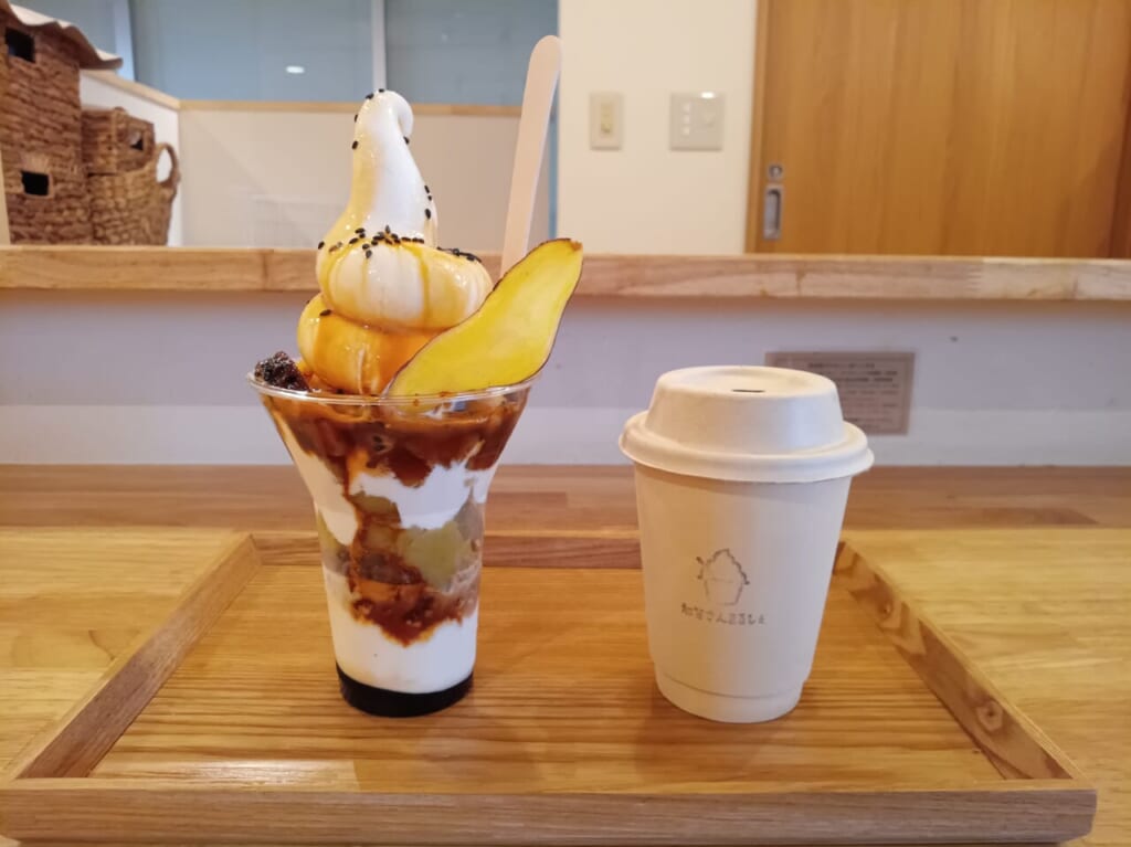 加賀さんまるしぇ　さつまいもうまいもんパフェ